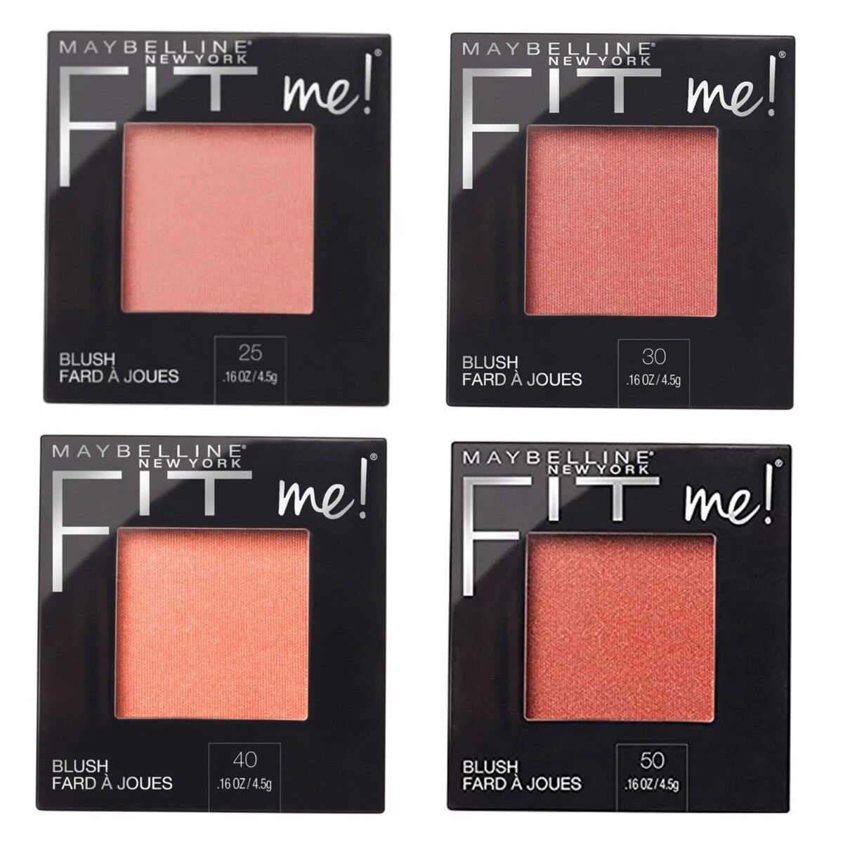 Phấn má hồng maybelline màu hồng đào 40 peach 4.5g