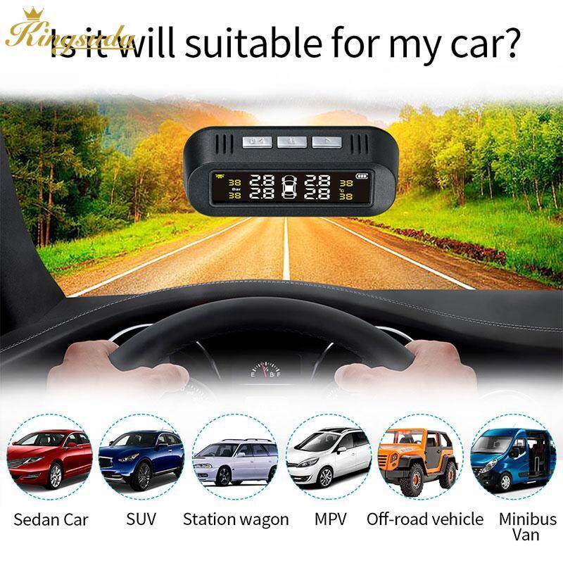 Kingsuda การตรวจสอบแรงดันยางรถยนต์ระบบ TPMS ประสิทธิภาพสูงทนทานภาษา Alert LCD ความดันยางนาฬิกาปลุก Anti - Explosion Kingsuda การตรวจสอบแรงดันยางรถยนต์ระบบ TPMS ประสิทธิภาพสูงทนทานภาษา Alert LCD ความดันยางนาฬิกาปลุก Anti - Explosion