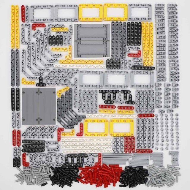 การวิเคราะห์ชิ้นส่วนอิฐ Pin Liftarm Studless Beam ขั้วต่อเพลาแผงรถของเล่น Mindstorm ใช้งานร่วมกับบล็อกตัวต่อ Bulk Set