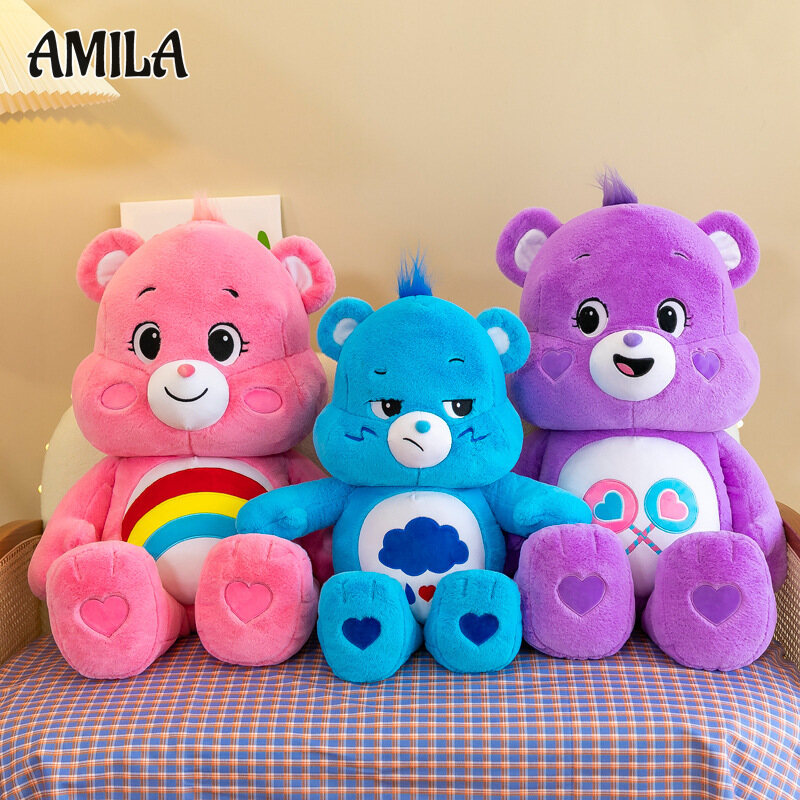 AMILA Búp Bê Gấu Cầu Vồng Gấu Tình Yêu Đồ Chơi Nhồi Bông Quà Tặng Sinh Nhật Gấu Đồ Chơi