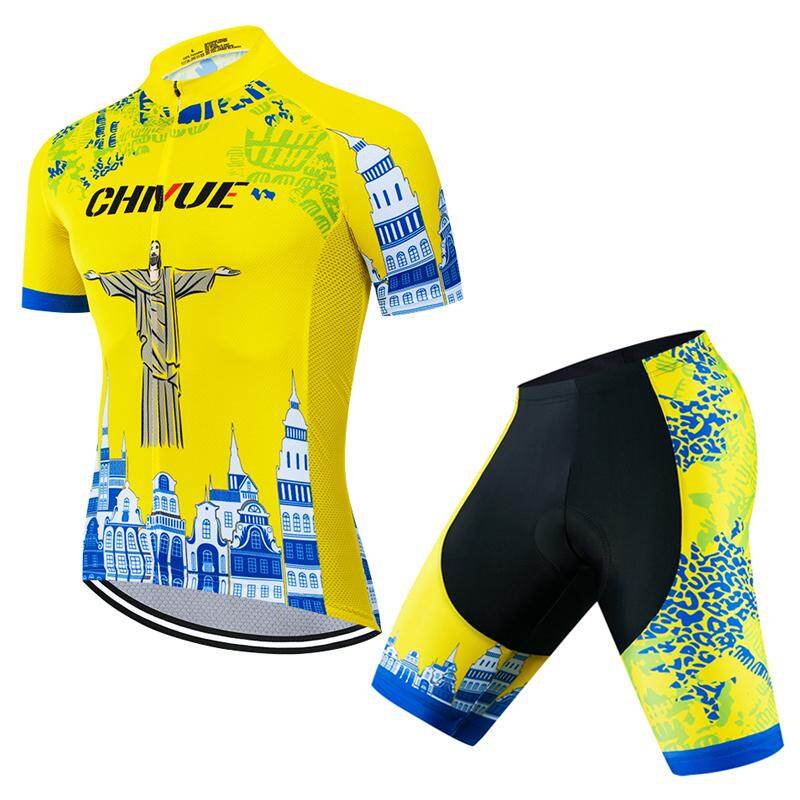 Chiyue Đàn Ông Mùa Hè Xe Đạp MTB Quần Áo Bộ Đồ Thể Thao
