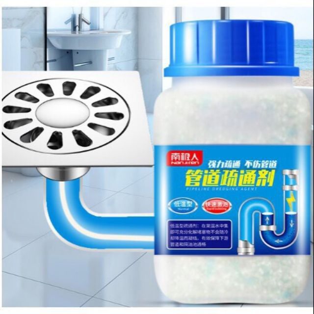 Bột thông tắc cống cực mạnh - Bot thong cong vuong