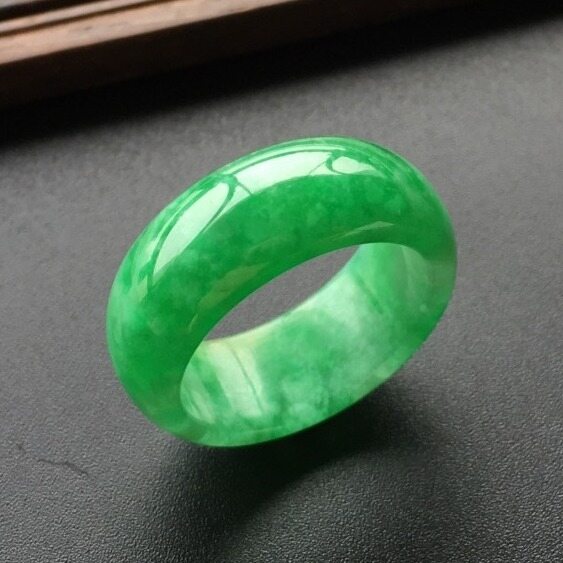 Nhẫn Hoa Nổi Ngọc Lục Bảo Tự Nhiên TIMESWIND Cho Nam Phong Cách Trung Quốc