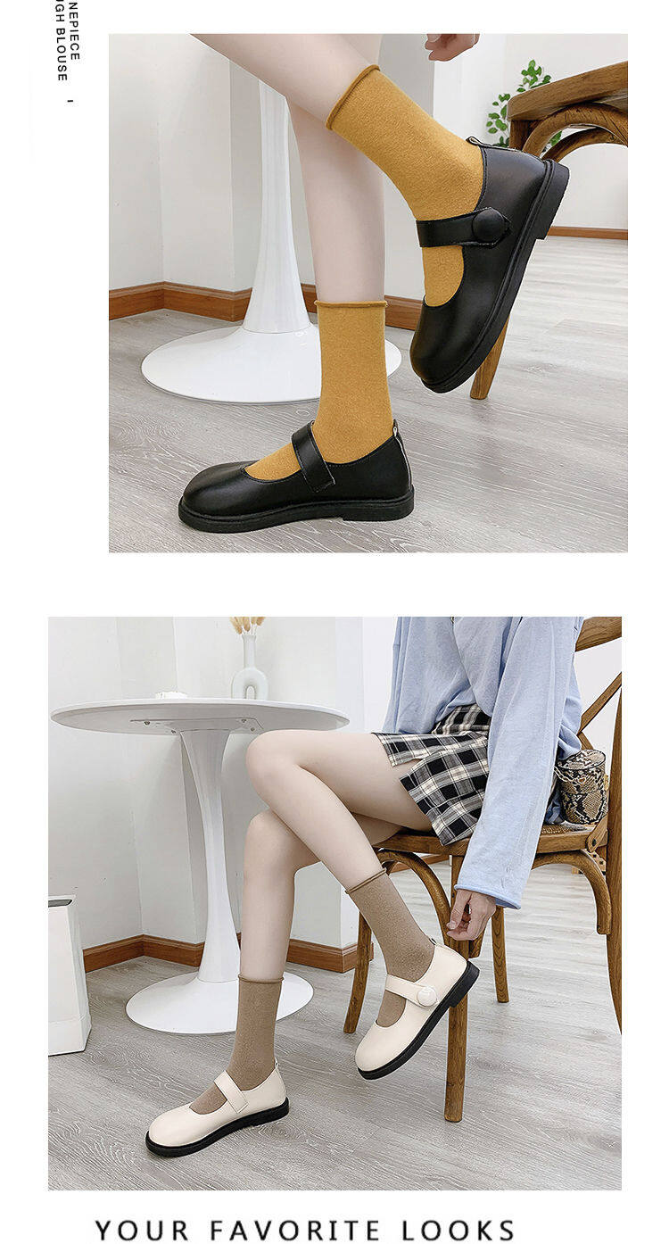 Small leather shoes female students Korean version of the wild retro Japanese round head soft girl cute 2020 spring and autumn new Mary Jane jk