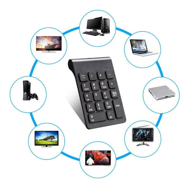 Bàn phím kỹ thuật số không dây di động 2.4g, bảng số usb bàn phím số 18 phím