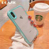 ROAZIC Shockproof Clear Phone Case For iPhone 15 14 13 12 11 Pro Max XS XR X 8 7 Plus SE 2020 Soft Silicone Phone Casing Transparent Phone Cover Shell