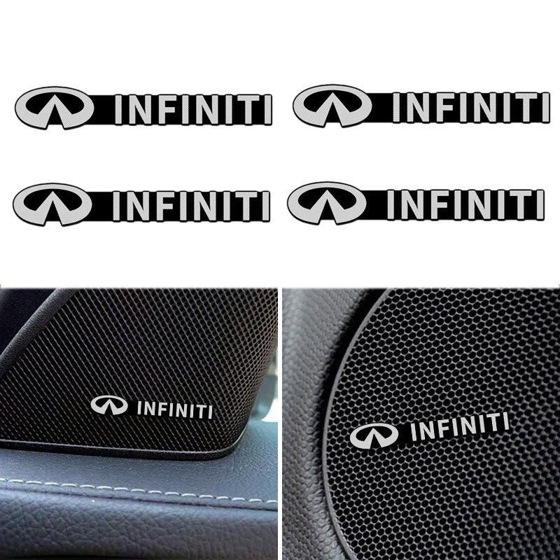 Mới Bộ loa xe hơi hộp giữa tấm dán logo tự động phụ kiện cho Infiniti FX35