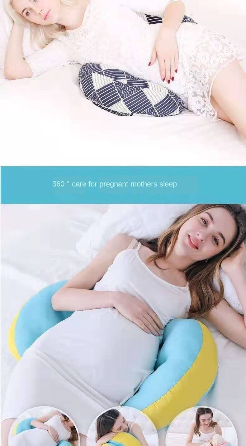 Pillow for pregnant women, waist protection side pillow, multi-function pillow, U-shaped pillow, side lying abdomen support pillow, sleeping artifact, pregnancy supplies