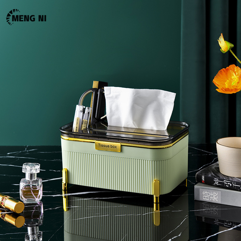 Hangdianhộp giấy vuông hộp khăn giấy hộp giấy sáng tạo cao cấp sang trọng nhẹ nhàng phòng khách hộp giấy để bàn tối giản gia dụng bán buôn
