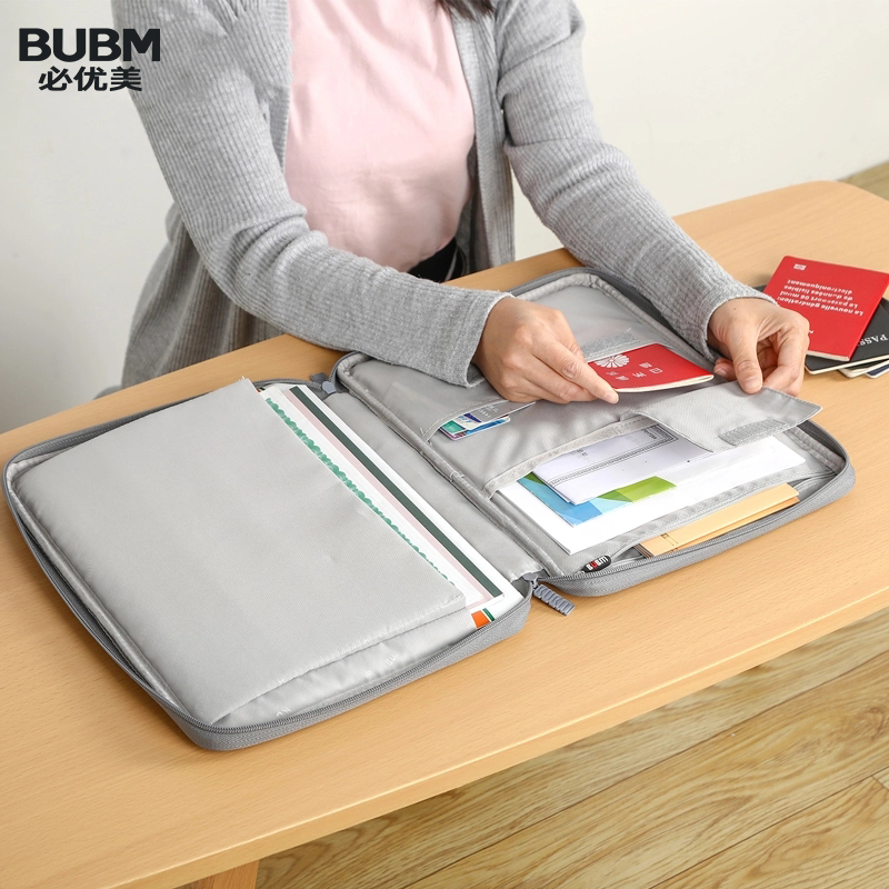 BUBM Túi Đựng Tài Liệu A4 Đa Năng Túi Đựng Tài Liệu Có Khóa Kéo Đựng Tài Liệu Cho Surface ProMacbook AirMacbook 04