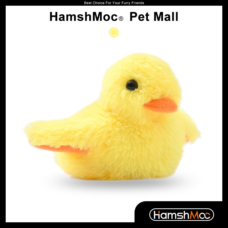 Hamshmoc đồ chơi thông minh cho mèo đồ chơi tương tác cho mèo vịt đồ chơi mèo có tiếng kêu vui nhộn sạc điện usb tự động di chuyển cho mèo