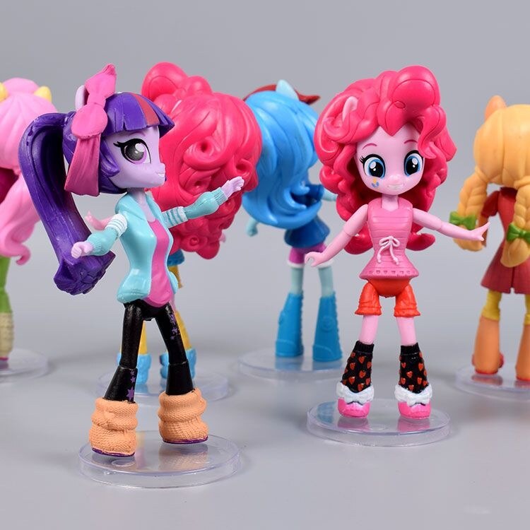 ftj937 My Little Pony complete set of Equestria girls toy dolls Pinkie Pie
