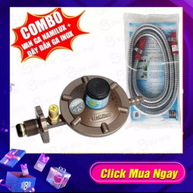 Bộ Van ga tự động Namilux và dây dẫn ga inox chống cháy nổ