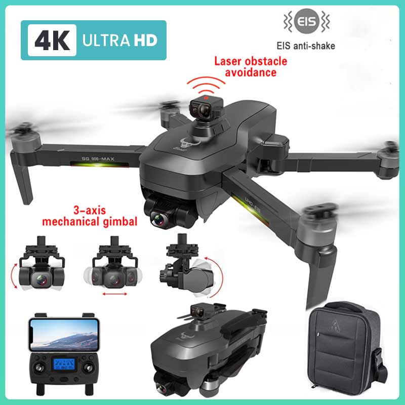 2023 New ZLL SG906 MAX plane Beast 3 with 4K Professional HD Camera 3 Axis Gimbal ElS anti shake GPS 5G Laser Obstacle Avoidance Professional 50X Zoom Brushless Motor 1.2KM Long Distance Low Battery Return Foldable helicopter forToy Gift ราคา 10,698 บาท*ส่งฟรี
