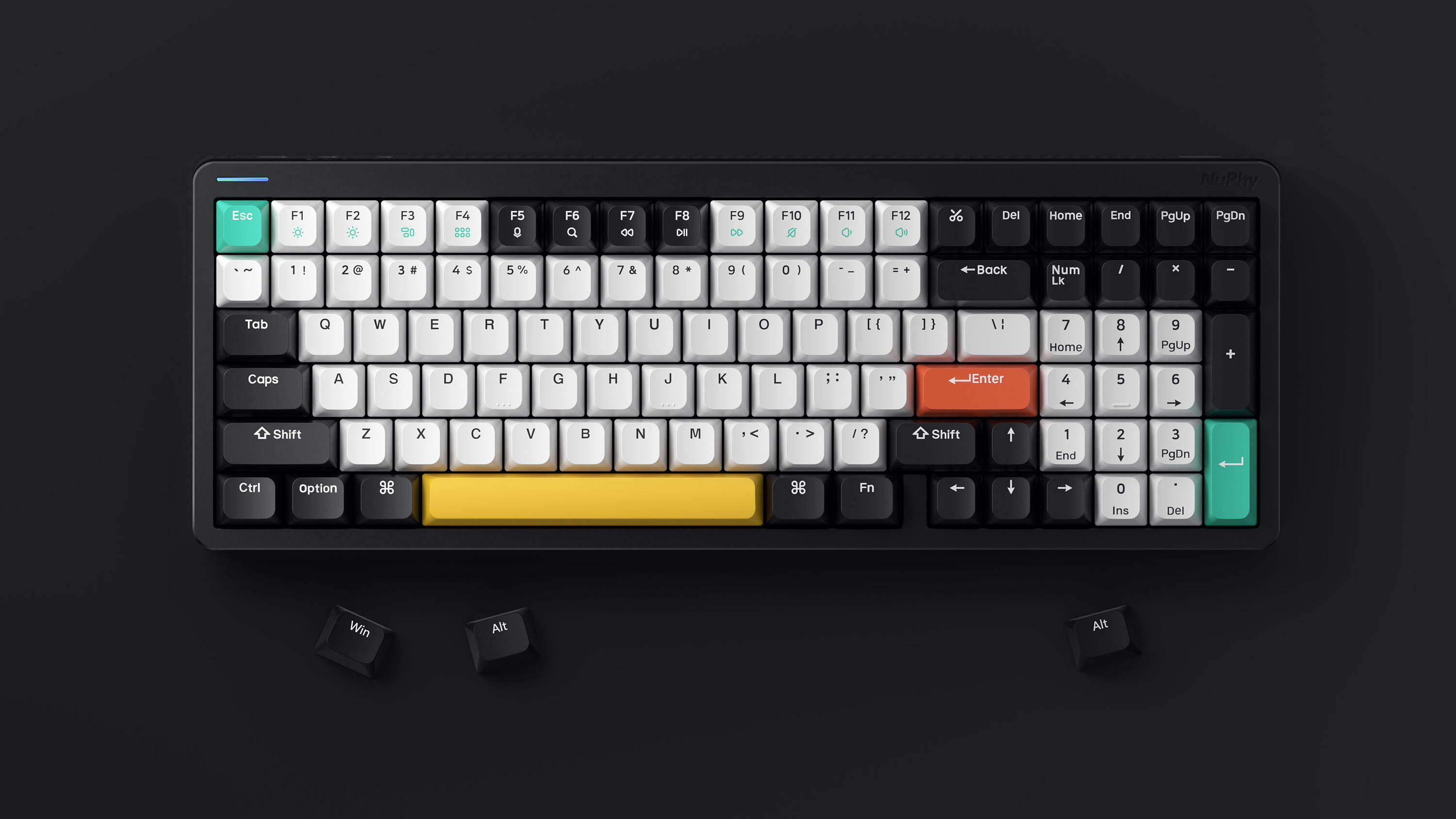 Nuphy Halo75 RGB Hot-Swap Bluetooth 2.4G Wireless 75% Mechanical