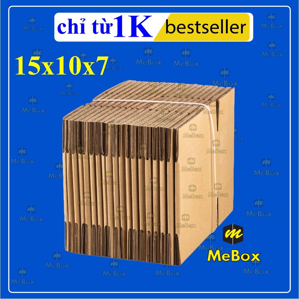 10 hộp carton đóng hàng loại nhỏ 15x10x7