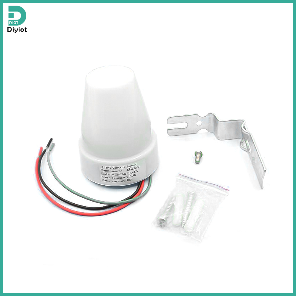 Diymore công tắc điều khiển ánh sáng tự động as-22 bộ điều khiển ánh sáng đường phố công tắc cảm biến công tắc quang điều khiển ảnh 10a dc ac 220v 50-60hz 10a