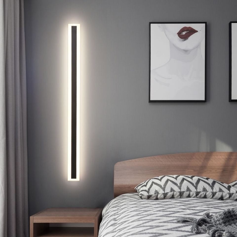 Nordic Minimalist Long Wall Lamp Corridor Aisle Entrance Light Creative Acrylic Stair Balcony Light ราคา 642 บาท*ส่งฟรี