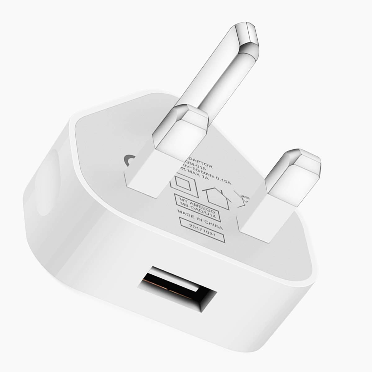 Bộ sạc usb gắn tường thông dụng, 1 amp/1000mah, phích cắm sạc nhỏ gọn cho iphone x, xs max, xs, xr, 8, 7, 6, 5/thiết bị android/thiết bị ipod/thiết bị 5v 1a