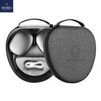 WIWU Waterproof Smart Case for AirPods Max/Airpods Max 2 with Staying Power Carry Bag for Airpods Max Sleep Model Headphone Protective Case