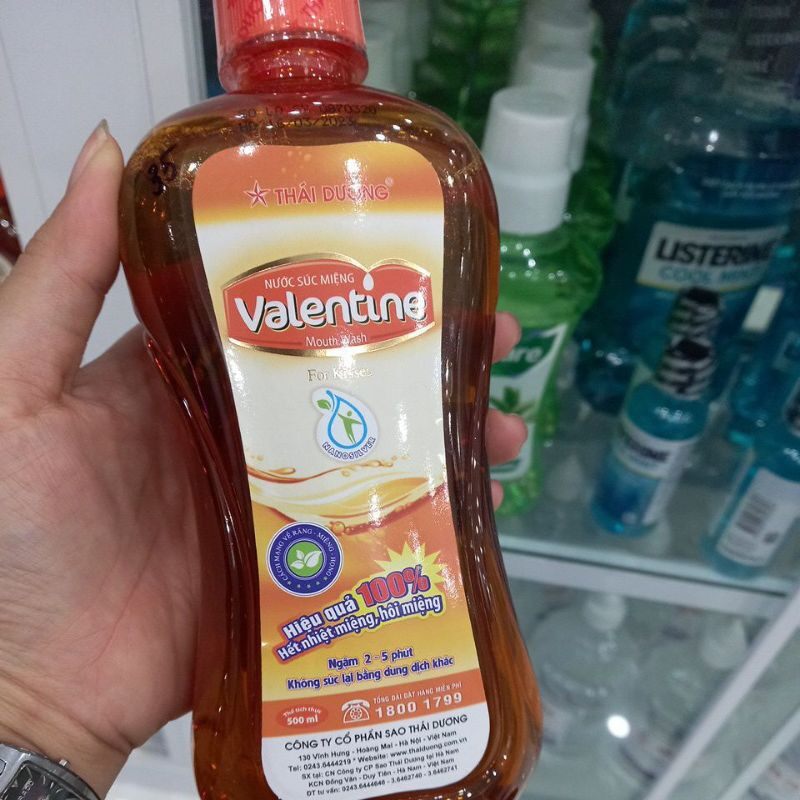 Nước xúc miệng valentine