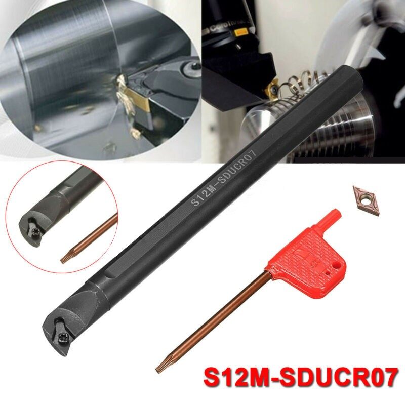 Hoàn thiện dụng cụ xoay giữ thiết bị gia công kim loại S12M-SDUCR07 12mm