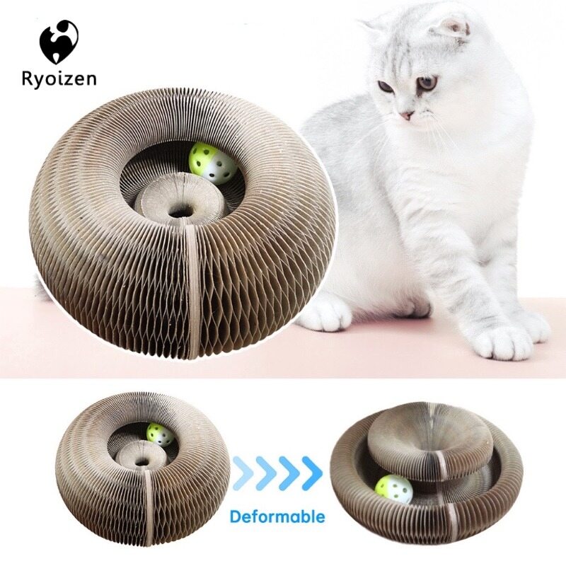 Dog Cutebaby-ryoizen Bàn Cào Mèo Cơ Quan Ma Thuật Đồ Chơi Tương Tác Mài Móng Cho Thú Cưng Khung Leo Núi Vui Nhộn Cho Mèo Con Thảm Giải Trí Trong Nhà Tấm Ván Giải Trí Thay Đổi Hình Dạng