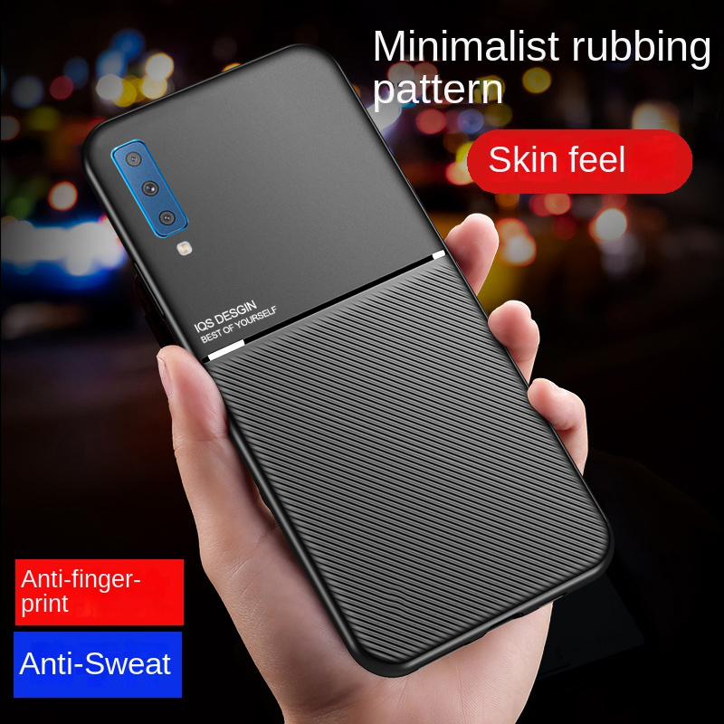 Ốp da điện thoại mờ samsung galaxy a7 2018 ốp bảo vệ silicon chống sốc samsung galaxya7 2018 ốp lưng