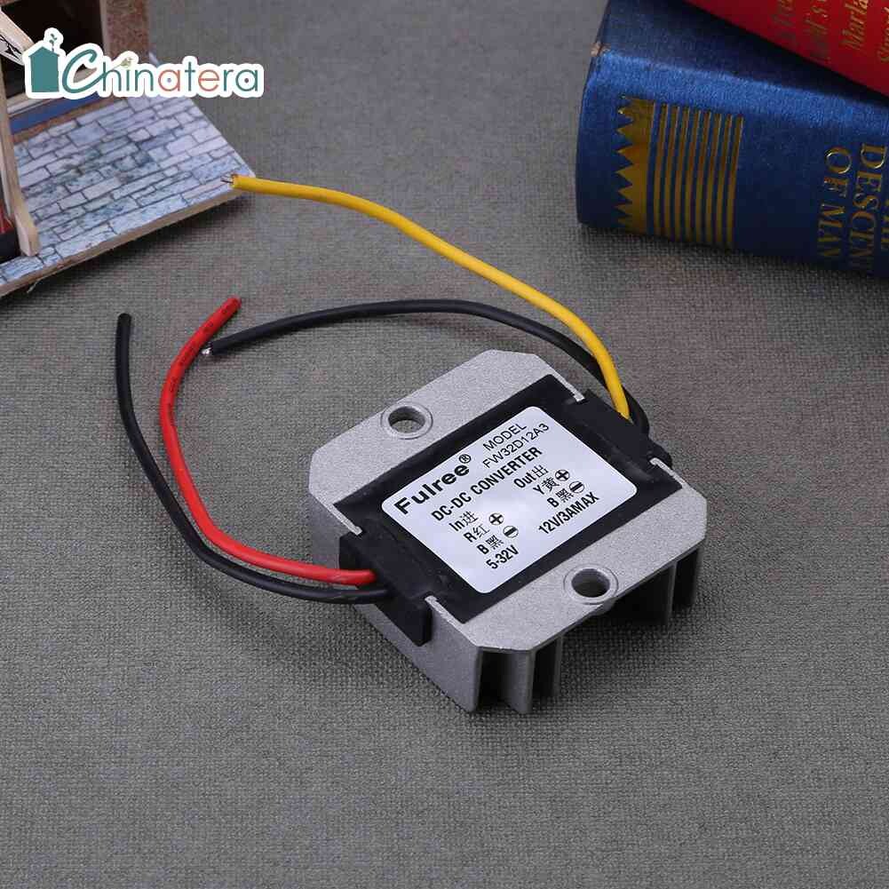 Chinatera bộ ổn áp tự động dc-dc 5-32v sang 12v3a bộ điều chỉnh chuyển đổi điện