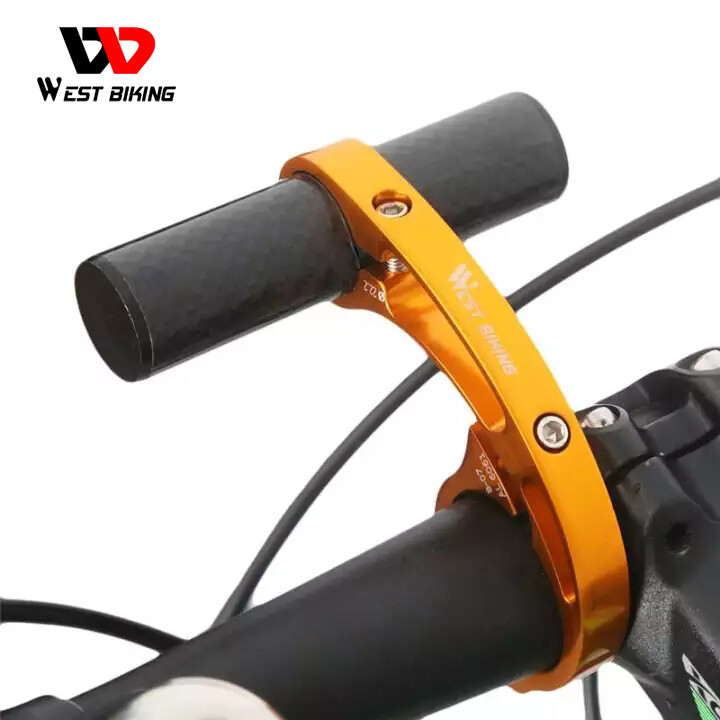 Tây Biking Giá Gắn Thêm Vào Ghi Đông Xe Đạp Đèn Xe Đạp Chuông Máy Tính Xử Lý Ba Núi Sợi Carbon Hợp Kim Ghi Đông Xe Đạp Mở Rộng