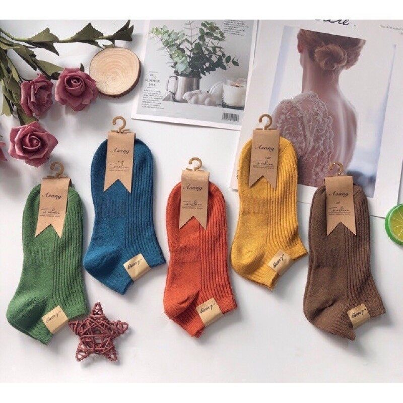 Set 10 đôi tất len gân vặn thừng phong cách hàn quốc - see ever 20