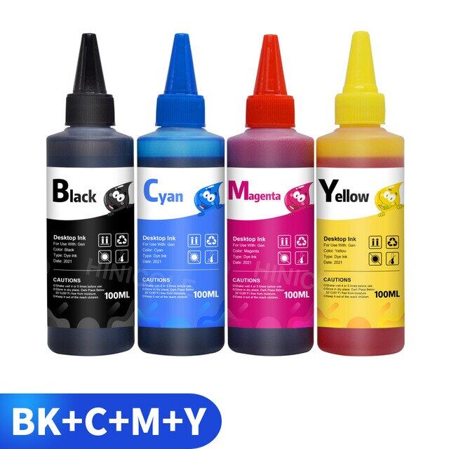 100ML หมึกเติมครอบจักรวาลสำหรับ Epson สำหรับ Canon สำหรับ HP สำหรับเครื่องพิมพ์อิงค์เจ็ท Brother CISS ตลับหมึกหมึก