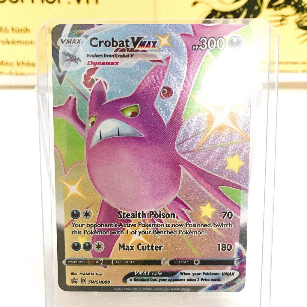 Thẻ bài lẻ pokemon tcg crobat vmax - swsh099 - shiny promo - pokemon sword & shield promos