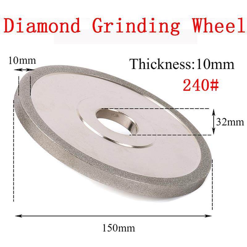 Bánh Xe Mài Kim Cương Bihoo 6Inch Đĩa Mài Điện Cho Máy Mài Cacbua Vonfram Hợp Kim Thép Thủy Tinh Đá Quý 150/240/320/400 #