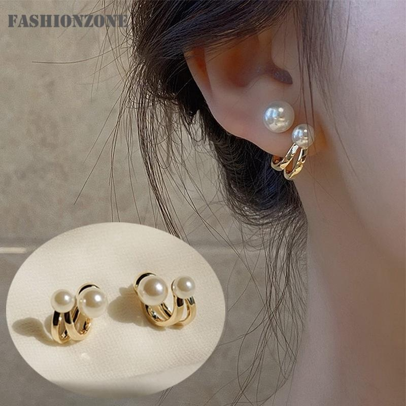 925 Silver Pearl Earring Elegant Simple Earrings Women Fashion Accessories Jewelry