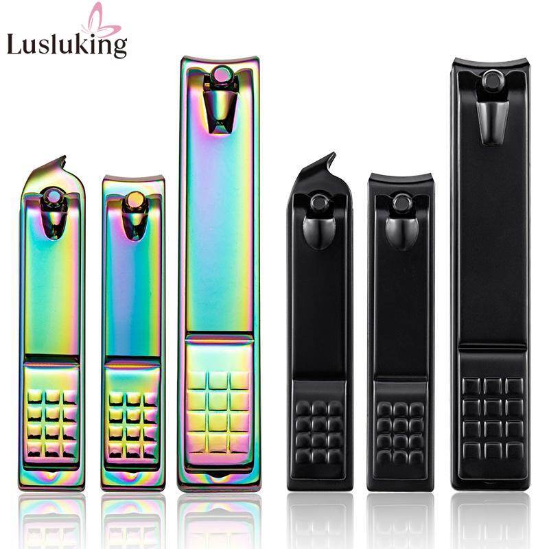 Lusluking nail clipper bộ, bộ dụng cụ cắt móng tay và móng chân dày bằng thép không gỉ cao cấp với dũa móng tay sắc nét, dụng cụ cắt móng tay dễ dàng cho nam nữ
