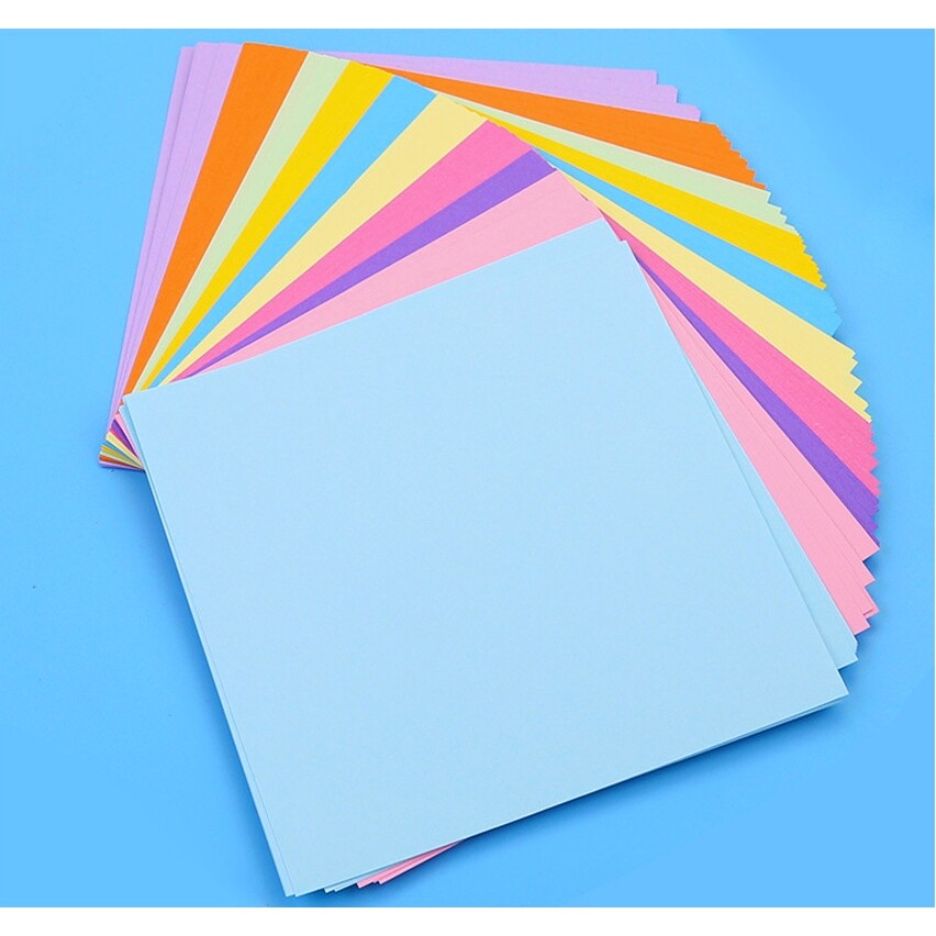 Bộ 100 10 màu thủ công origami diy làm cho màu sắc đặc biệt cắt giấy.