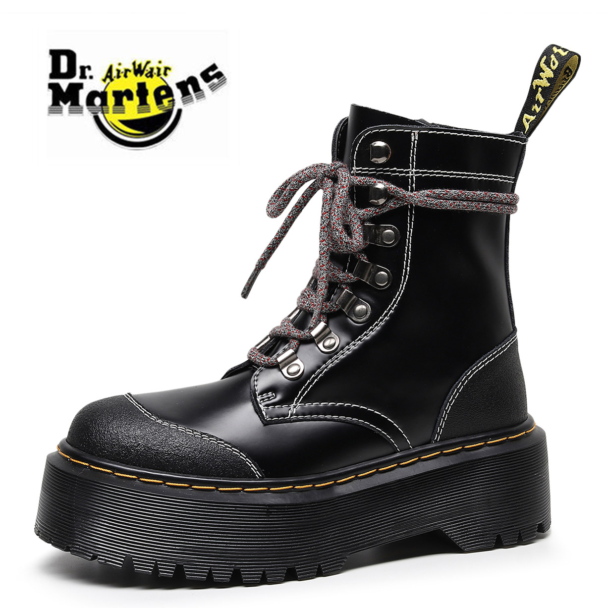 Dr martens air wair 1081 dày đáy 8 lỗ moreno bốt martin có dây kéo hai bên 1460 cho nữ