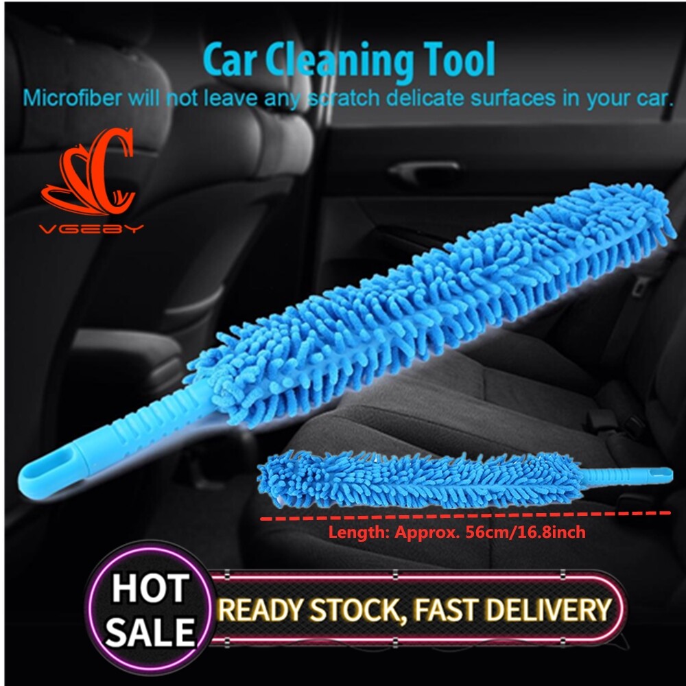 Wheel Brush-Car Cleaning Brush Long Soft Flexible Microfiber Cleaning Wash Tool Wheel Cleaner 