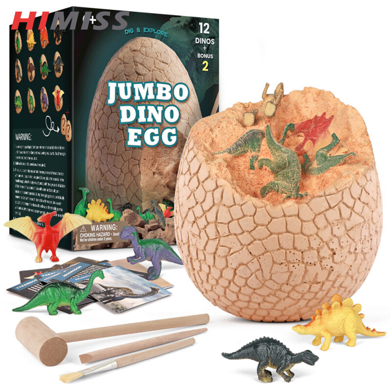 HIMISS Toy Quà Tặng Giáng Sinh Bộ Dụng Cụ Đào Trứng Khủng Long Với 14 Đồ Chơi Khủng Long Cho Trẻ Em Quà Tặng Giáo Dục Khoa Học Cổ Sinh Vật Học Khảo Cổ Học