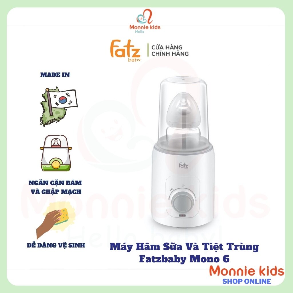 Máy hâm sữa và tiệt trùng fatz baby mono 6