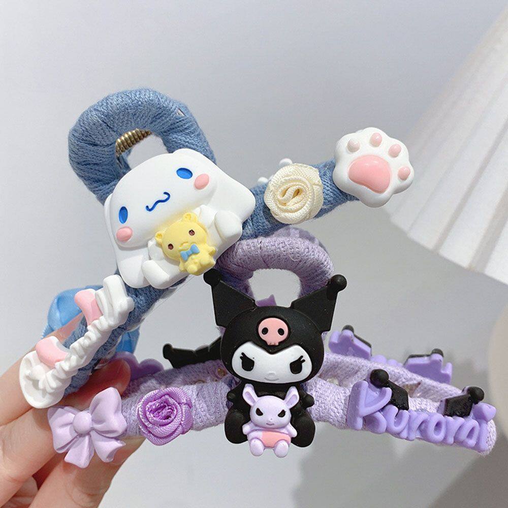 Lilyandgirl bờm tóc nữ cá tính ngọt ngào đáng yêu kẹp tóc hình hoa cá mập phụ kiện tóc kẹp tóc hoạt hình kẹp cua kuromi kẹp tóc phong cách hàn quốc