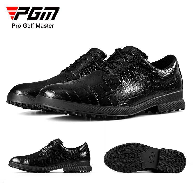 PGM Golf Leather Business Shoes for Men Genuine Leather Sports Shoes Cowhide Crocodile Pattern British Style Leather Shoes Men XZ287 ราคา 10,841 บาท*ส่งฟรี