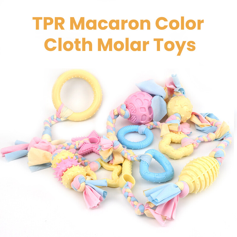DY Loving Đồ Chơi Nhai TPR Cho Chó Con Đáng Yêu 11 Phong Cách Đồ Chơi Làm Sạch Răng Hàm Bằng Dây Cotton Đồ Chơi Tương Tác Cho Chó Cún Cưng Chó