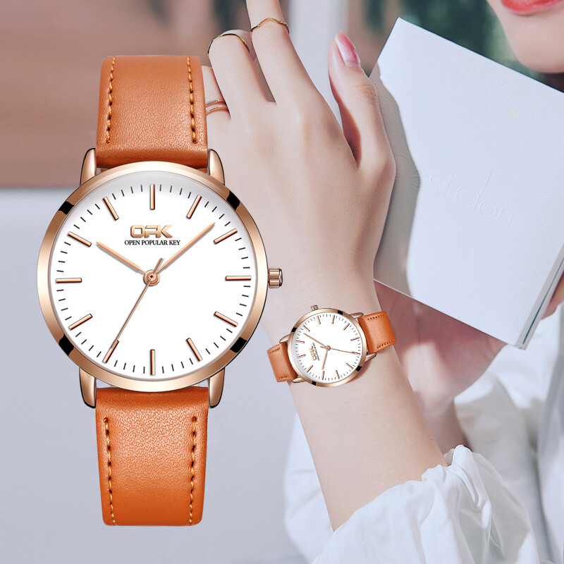 2022 Đồng Hồ Mới Cho Nữ OPK Sale Bản Gốc Không Thấm Nước Phong Cách Hàn Quốc Thời Trang Đồng Hồ Thạch Anh Dây Da Tinh Tế Quý Phái Thanh Lịch
