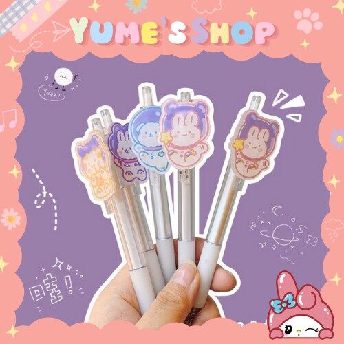 Bút bi mực đen hình gấu dễ thương