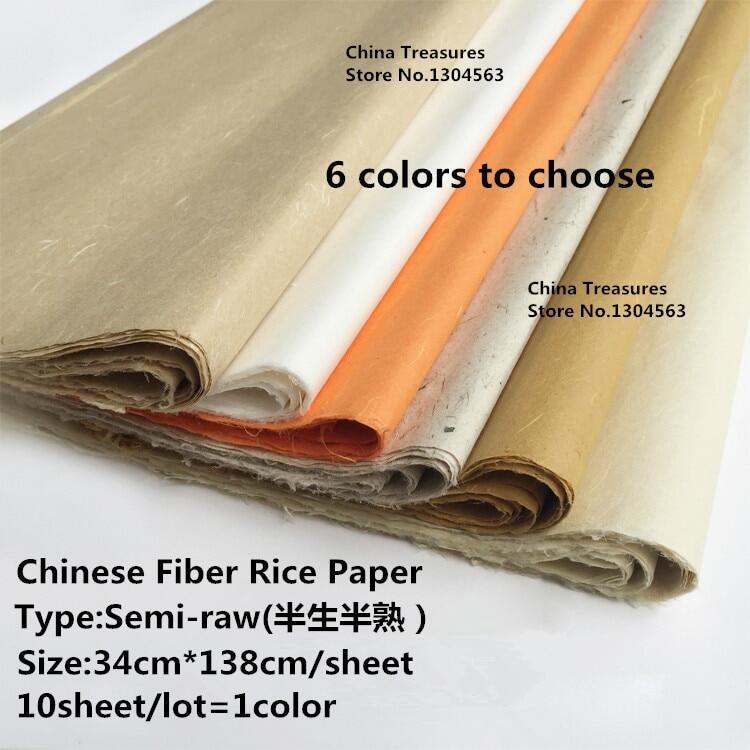 34cm 138cm 10 tờ lô Xuan ZHI giấy gạo Trung Quốc younlong sợi giấy ban