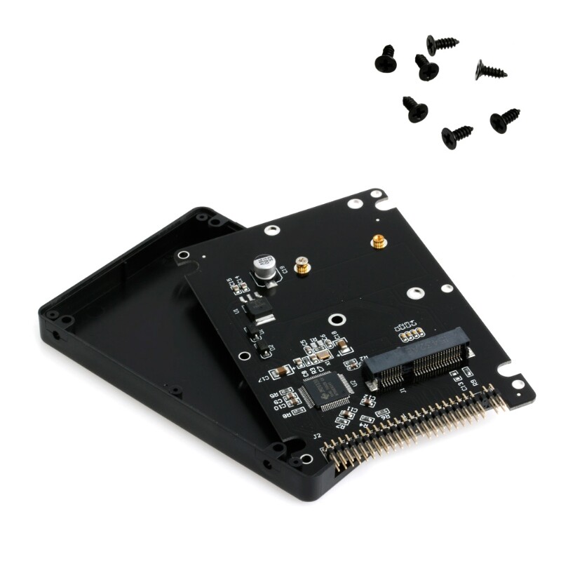 44pin msata sang 2.5 ide hdd ssd msata sang pata bộ chuyển đổi thẻ chuyển đổi kèm hộp đựng