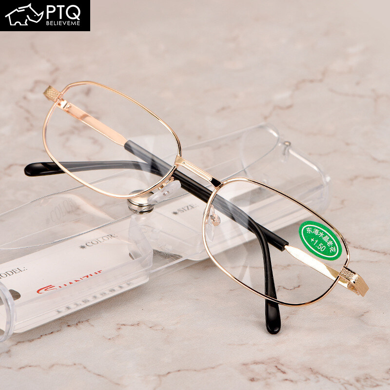 PTQ Reading Glasses for Men Women Ultra-Light Eyewear with Grade 1.0~4.0 Anti Radiation Eyeglasses Anti-fatigue Resin Lenses