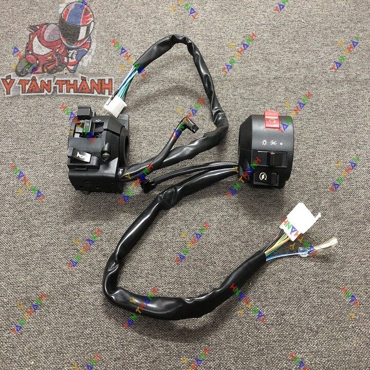 Cùm công tắc xe moto rebel đen - 12512